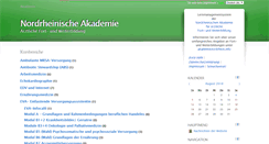 Desktop Screenshot of medizin.akademienordrhein.org