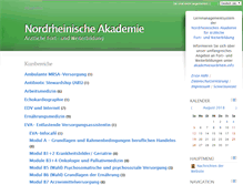 Tablet Screenshot of medizin.akademienordrhein.org