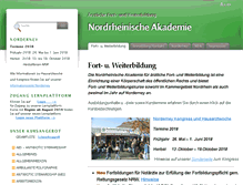 Tablet Screenshot of akademienordrhein.info